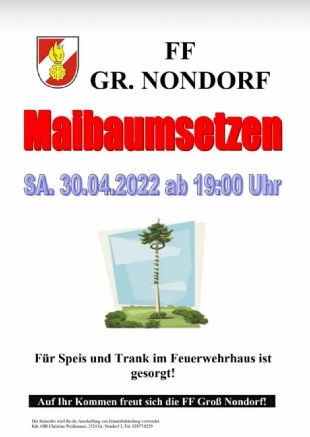 Maibaumaufstellen in Großnonodorf