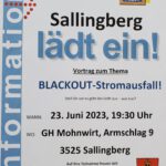 Blackout-Stromausfall! Informationsveranstaltung im GH Mohnwirt-Armschlag