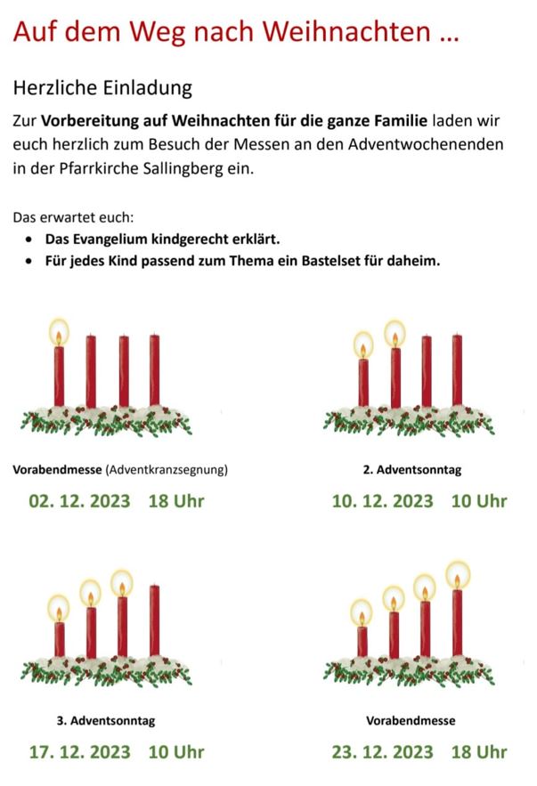 Auf dem Weg nach Weihnachten ...