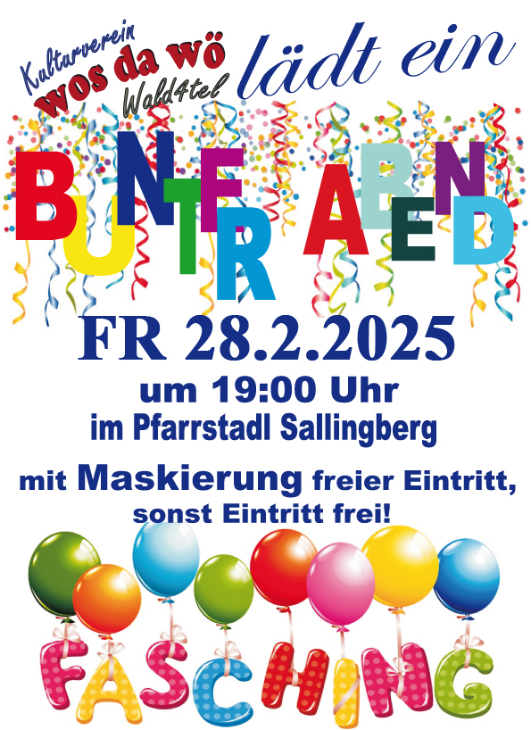 Bunter Faschingsabend