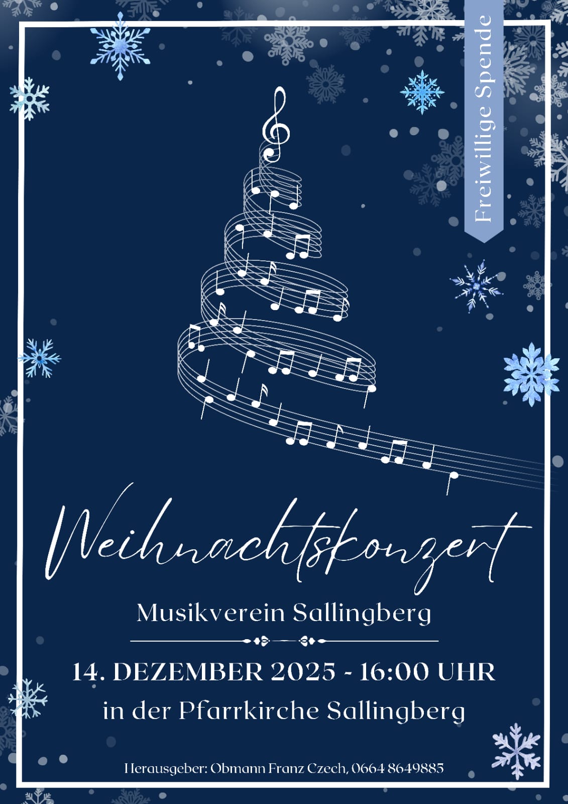 Weihnachtskonzert Musikverein Sallingberg