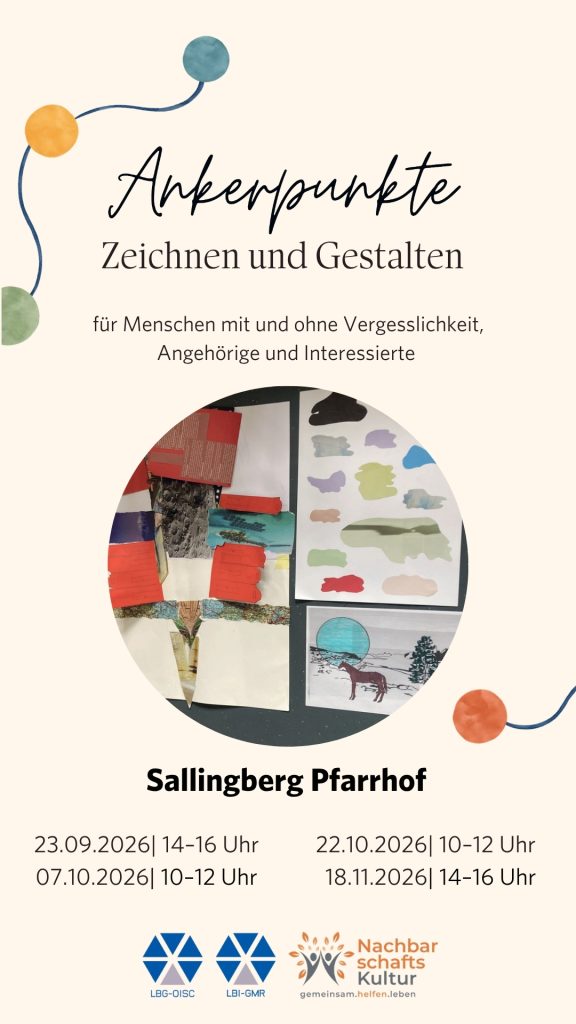 Ankerpunkte: Zeichnen und Gestalten im Sallingberg Pfarrhof mit Kunstwerken